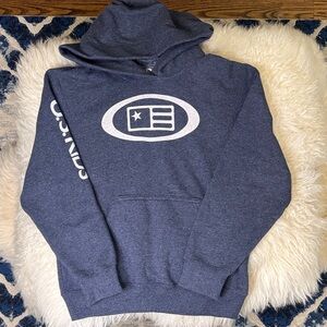 U.S. Kids Golf Blue Hoodie with Logo